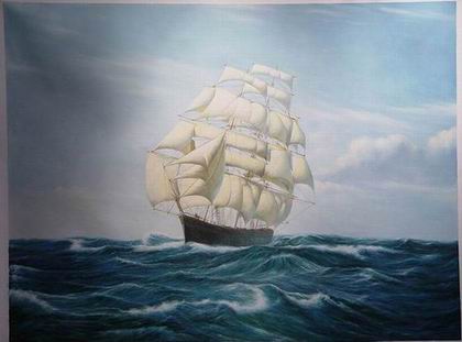 Seascape oil painting