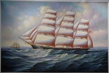 Seascape oil painting