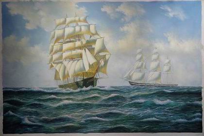 Seascape oil painting