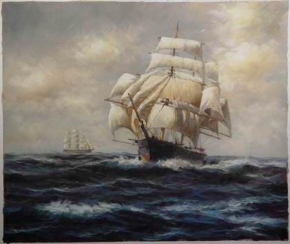 Seascape oil painting