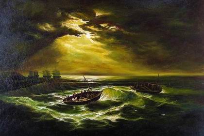 Seascape oil painting