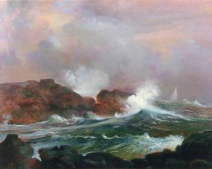 Seascape oil painting