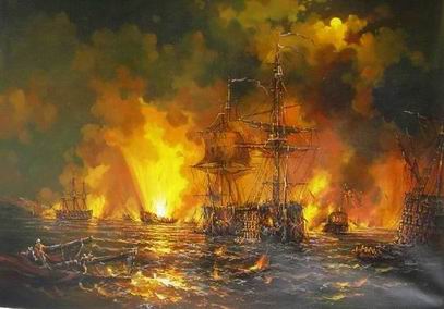 Seascape oil painting