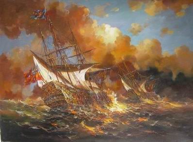 Seascape oil painting