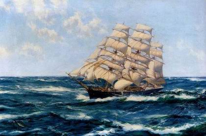 Seascape oil painting