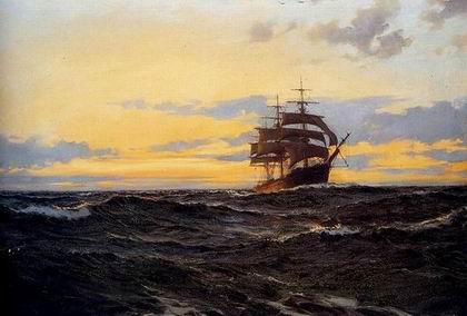 Seascape oil painting