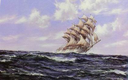 Seascape oil painting