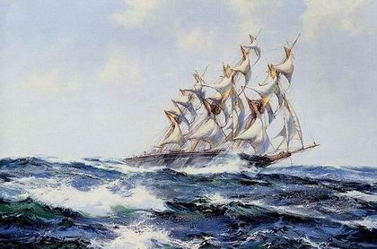 Seascape oil painting