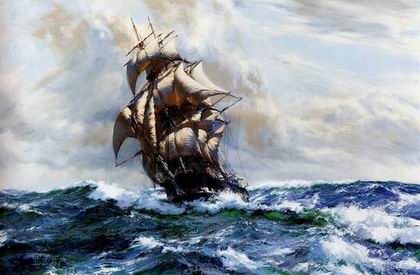 Seascape oil painting