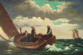 Seascape oil painting