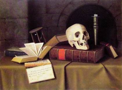 Book oil painting