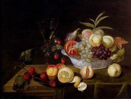 Fruit oil painting