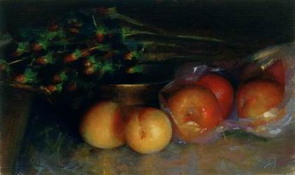 Fruit oil painting