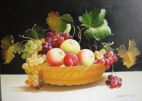 Fruit oil painting