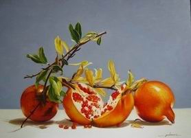 Fruit oil painting