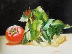 Fruit oil painting