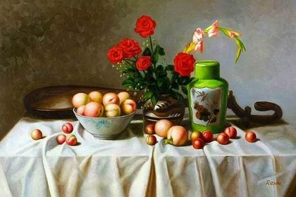 Fruit oil painting