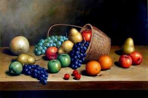 Fruit oil painting