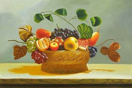 Fruit oil painting