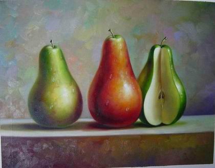 Fruit oil painting