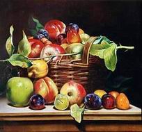 Fruit oil painting