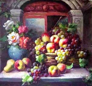 Fruit oil painting