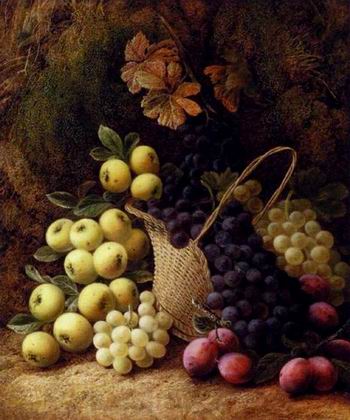Fruit oil painting