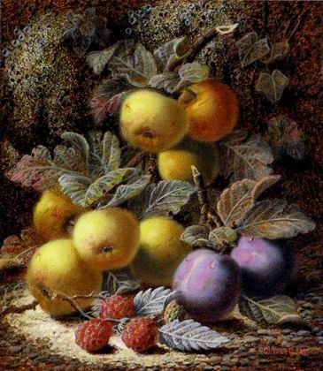 Fruit oil painting