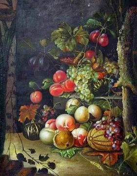 Fruit oil painting