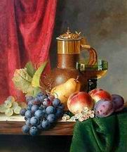 Fruit oil painting
