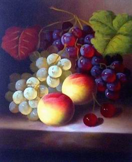 Fruit oil painting