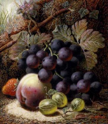 Fruit oil painting