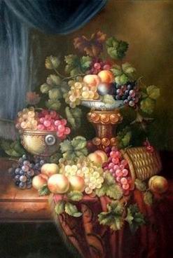 Grape oil painting