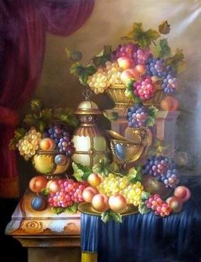 Grape oil painting
