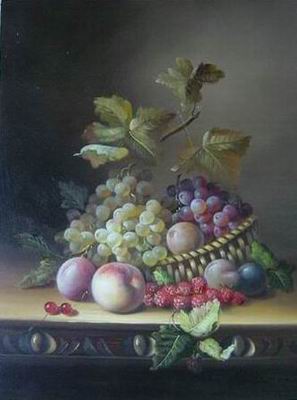 Grape oil painting