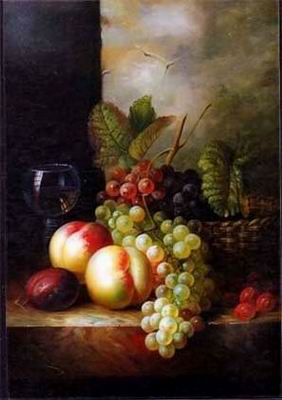 Grape oil painting
