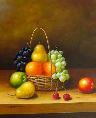Grape oil painting