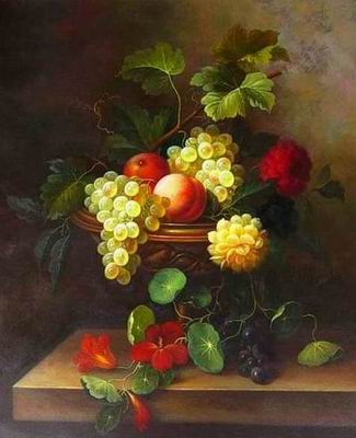 Grape oil painting