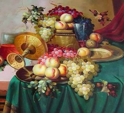 Grape oil painting