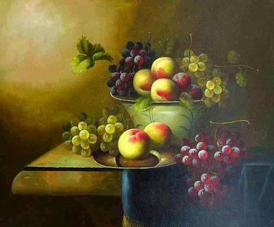 Grape oil painting
