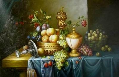 Grape oil painting