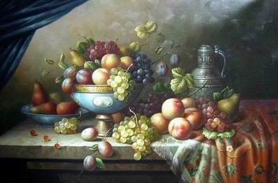 Grape oil painting