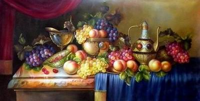 Grape oil painting
