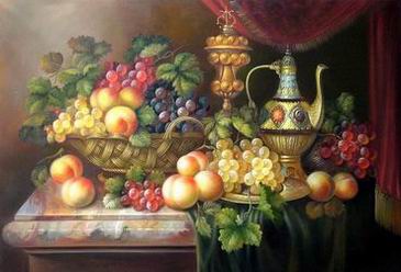 Grape oil painting