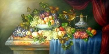 Grape oil painting