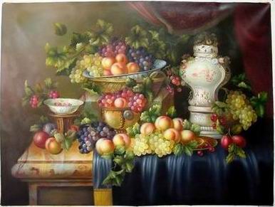 Grape oil painting