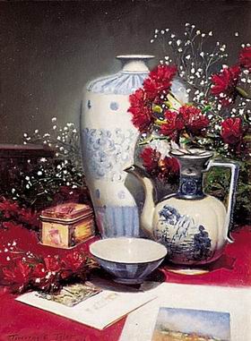 Still life oil painting