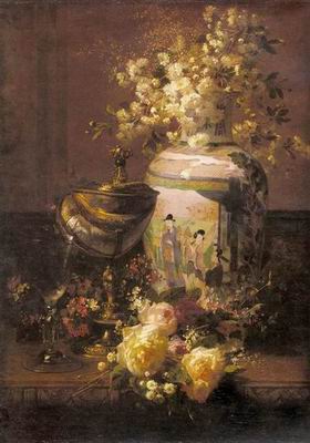 Still life oil painting