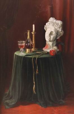 Still life oil painting