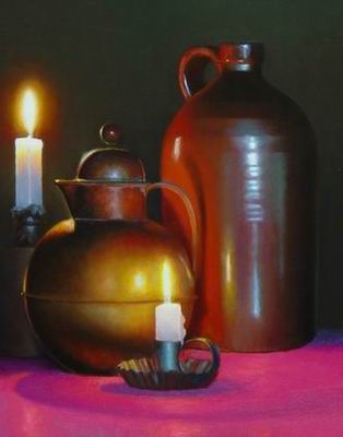 Still life oil painting